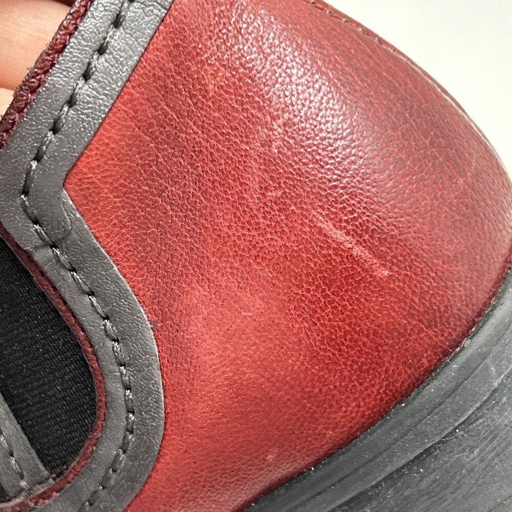 Miz Mooz Women's Scooter Sip-on Loafer Booties Footwear Colour Red Euro 39 Us 8 - Picture 11 of 11